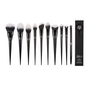 10Pcs Makeup Brushes Set Cosmetic Foundation Powder Blush Eye Shadow Blending Concealer Beauty Kit Make Up Brush Tool Maquiagem