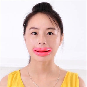 Silicone Rubber Face Slimmer Exercise Mouth Piece Muscle Anti Wrinkle Lip Trainer Mouth Massager Exerciser Mouthpiece Face Care