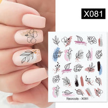 Load image into Gallery viewer, Harunouta 1 Sheet Nail Water Decals Transfer Lavender Spring Flower Leaves Nail Art Stickers Nail Art Manicure DIY