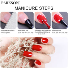 Load image into Gallery viewer, Parkson No Wipe Top Base Coat Nail Gel polish Design Enhancer Varnish Semi Permanent Soak Off UV LED Nail Art Tool