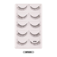 Load image into Gallery viewer, Eye makeup accessories 5 pairs set Cos cross false eyelashes Lash Extension 3D bunch Japanese Fairy Little Devil Cosplay 5 Pairs