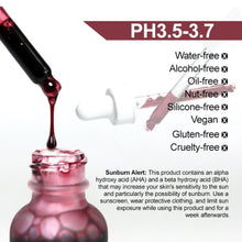 Load image into Gallery viewer, Original AHA 30%+ BHA 2% Peeling Solution Niacinamide Hyaluronic Acid B5 Alpha Arbutine Buffet Lactic Acid Caffeine Skin Care