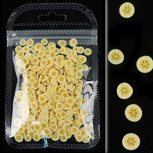 Load image into Gallery viewer, Mixed 3D Fruit Slices Sticker Polymer Clay DIY Designs Slice Lemon Nail Art Sliders Nails Art Decors Women Nail Tips Manicure