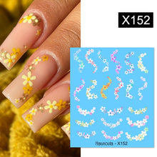 Load image into Gallery viewer, Harunouta 1 Sheet Nail Water Decals Transfer Lavender Spring Flower Leaves Nail Art Stickers Nail Art Manicure DIY
