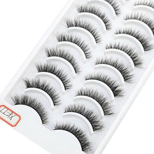 Load image into Gallery viewer, 41 Styles 10 pairs natural long 3D mink false eyelashes fake lashes makeup kit Mink Lashes extension eye lashes short eyelashes