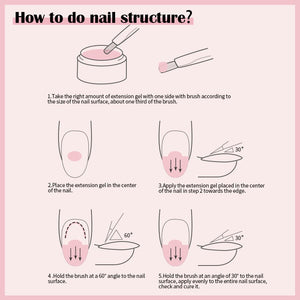 LILYCUTE 5ml Quick Extension Gel Construct Hard Gel Semi Permanent UV LED UV Gel Nail Art Design Faux Ongles Nails Accesorios