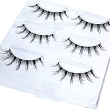 Load image into Gallery viewer, NEW Wholesale Mink Eyelashes 3pair lashes invisible band mink lashes reusable false eyelashes Makeup in Bulk