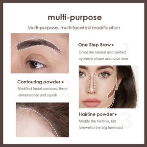 One Step Shaping Kit Stamp Set Professional 2024 Perfect Eyebrow Mold Waterproof Makeup For Women Brow Template Make Up Shade