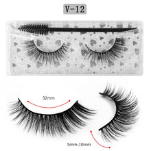 Load image into Gallery viewer, Eye makeup accessories 5 pairs set Cos cross false eyelashes Lash Extension 3D bunch Japanese Fairy Little Devil Cosplay 5 Pairs