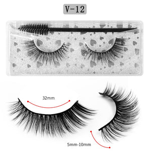 Eye makeup accessories 5 pairs set Cos cross false eyelashes Lash Extension 3D bunch Japanese Fairy Little Devil Cosplay 5 Pairs