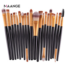 Load image into Gallery viewer, MAANGE 3/20 Pcs Makeup Brush Set Pro Eyeshadow Blending Foundation Powder Eyebrow Brush Double Head Brush Beauty Make Up Kits