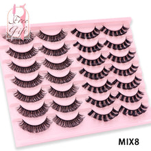 Load image into Gallery viewer, AYRMILLA Natural False Eyelashes 5/10/14Pairs Dramatic 3D Mink Lashes Thick Fake Eyelash Extension Faux Cils Makeup maquiagem
