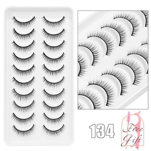 5/10Pairs 3D Mink Lashes Natural Eyelashes Dramatic False Eyelashes Faux Cils Makeup Wholesale Fake Eyelash Extension maquiagem