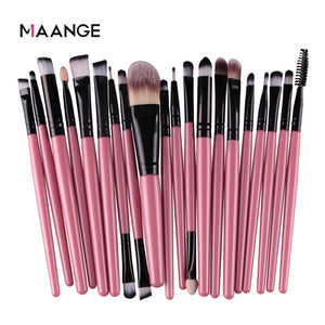 MAANGE 3/20 Pcs Makeup Brush Set Pro Eyeshadow Blending Foundation Powder Eyebrow Brush Double Head Brush Beauty Make Up Kits