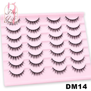 AYRMILLA Natural False Eyelashes 5/10/14Pairs Dramatic 3D Mink Lashes Thick Fake Eyelash Extension Faux Cils Makeup maquiagem