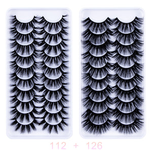 AYRMILLA 5/20Pairs 3D Mink Lashes Natural False Eyelashes Dramatic Thick Fake Eyelash Extension Faux Cils Wholesale Makeup Tools