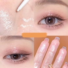 Load image into Gallery viewer, Diamond Glitter Eyeshadow Liner Pencil Eye Makeup Highlighter Waterproof Matte Pink Silkworm Champagne Gold Eyeliner Pen