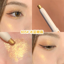 Load image into Gallery viewer, Diamond Glitter Eyeshadow Liner Pencil Eye Makeup Highlighter Waterproof Matte Pink Silkworm Champagne Gold Eyeliner Pen