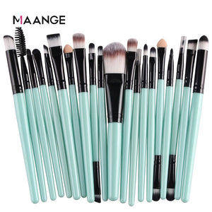 MAANGE 3/20 Pcs Makeup Brush Set Pro Eyeshadow Blending Foundation Powder Eyebrow Brush Double Head Brush Beauty Make Up Kits