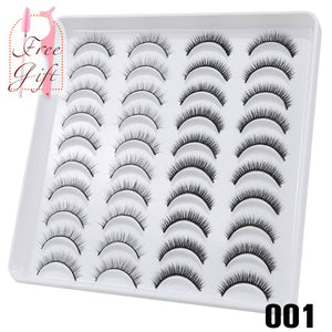 AYRMILLA 5/20Pairs 3D Mink Lashes Natural False Eyelashes Dramatic Thick Fake Eyelash Extension Faux Cils Wholesale Makeup Tools