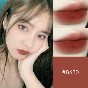 Velvet Matte Lipstick Liquid Lip Gloss Chestnut Waterproof Long Lasting Lip Stick Women Red Lip Tint Student Beauty Cosmetic