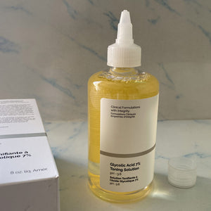 Facial Skin Care Glycolic Acid 7% Toning Solution PH 3.6 Lackluster Toner 240ML