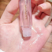 Load image into Gallery viewer, Transparent Crystal Jelly Lipgloss Shiny Clear Mirror Moisturizing Lip Balm Glitter Liquid Lipstick Lip Oil Fruit Taste Lip Tint