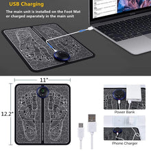 Load image into Gallery viewer, Electric EMS Foot Massager Pad Portable Foldable Massage Mat Muscle Stimulation Improve Blood Circulation Relief Pain Relax Feet