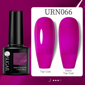 UR SUGAR 7.5ml Thermal Ultra-thin Glitter Gel Soak Off UV Gel Color-chaging Snowflake Temperature Color Change Nail Art Varnish