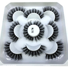 Load image into Gallery viewer, HBZGTLAD New 5 pairs 8-25mm natural 3D false eyelashes fake lashes makeup kit Mink Lashes extension mink eyelashes maquiagem