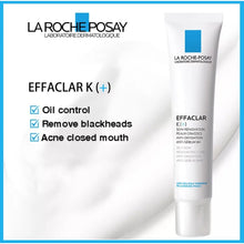 Load image into Gallery viewer, Effaclar K+ La Roche Posay Acne Spots Removal Cream Removing Blackheads Control Oil Shrinking Pores Face Care Serum Gel 40ml