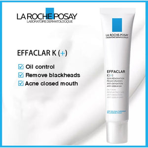 Effaclar K+ La Roche Posay Acne Spots Removal Cream Removing Blackheads Control Oil Shrinking Pores Face Care Serum Gel 40ml