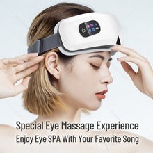 Load image into Gallery viewer, Eye Massager Heating Eyes Mask With Music Airbag Massage For Migraines, Dry Eye, Eye Strain, Dark Circles Relief Improve Sleep