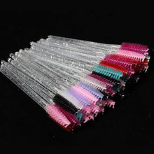 Load image into Gallery viewer, Eyelash Extension Disposable Eyebrow brush Mascara Wand Applicator Spoolers Eye Lashes Cosmetic Brushes Set makeup tools
