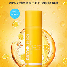 Load image into Gallery viewer, Skin Care Timeless 20% VITAMIN C + E Ferulic Acid Serum Antioxidant Whitening Moisturizing Face Serum Anti Wrinkle Brighten Skin