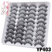 Load image into Gallery viewer, AYRMILLA 5/20Pairs 3D Mink Lashes Natural False Eyelashes Dramatic Thick Fake Eyelash Extension Faux Cils Wholesale Makeup Tools