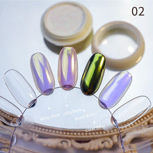 Load image into Gallery viewer, 1Box Nail Mirror Glitter Powder Metallic Colorful Dust Metal Effect Nail Glitter Gold Nail Art UV Gel Polish Chrome Flakes Dust