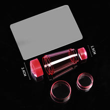 Load image into Gallery viewer, Transparent Nail Stamper with Scraper Jelly Silicone Stamp for French Nails Manicuring Kits Nail Art Stamping Tool