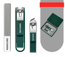 Load image into Gallery viewer, Germany nail clipper set a full set of new high-grade men and women on special nails cut nail clippers pedicure tool boxes
