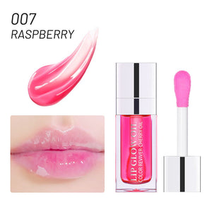 Clear Fashion 6ml Crystal Jelly Moisturizing Lip Oil Plumping Lip Gloss Sexy Plump Lip Glow Oil Tinted Lip Plumper Lips Makeup