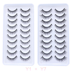 AYRMILLA 5/20Pairs 3D Mink Lashes Natural False Eyelashes Dramatic Thick Fake Eyelash Extension Faux Cils Wholesale Makeup Tools
