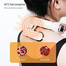 Load image into Gallery viewer, Intelligent TENS Pulse Neck Massager Hot Compress Neck Back Cervical Spine Pain Relief Kneading Massage Machine Power Control