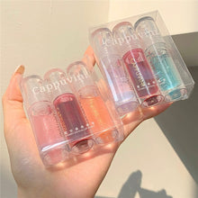 Load image into Gallery viewer, Transparent Crystal Jelly Lipgloss Shiny Clear Mirror Moisturizing Lip Balm Glitter Liquid Lipstick Lip Oil Fruit Taste Lip Tint