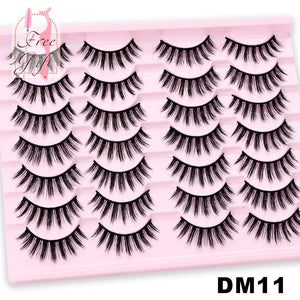 AYRMILLA Natural False Eyelashes 5/10/14Pairs Dramatic 3D Mink Lashes Thick Fake Eyelash Extension Faux Cils Makeup maquiagem
