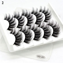 Load image into Gallery viewer, Eye makeup accessories 5 pairs set Cos cross false eyelashes Lash Extension 3D bunch Japanese Fairy Little Devil Cosplay 5 Pairs