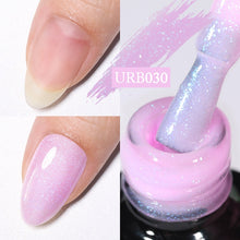 Load image into Gallery viewer, UR SUGAR 7ml Gold Glitter Gel Nail Polish Platinum Shining Mineral Sequins Soak Off UV LED Gel Nail Semi Permanent Manicure