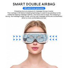 Load image into Gallery viewer, Eye Massager 6D Smart Airbag Vibration Eye Care Instrument Hot Compress Bluetooth Eye Massage Glasses Fatigue Pouch &amp; Wrinkle