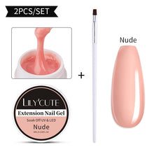 Load image into Gallery viewer, LILYCUTE 5ml Quick Extension Gel Construct Hard Gel Semi Permanent UV LED UV Gel Nail Art Design Faux Ongles Nails Accesorios