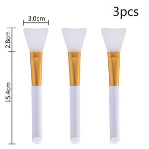 10PCS Soft Cosmetic Makeup Brush DIY Mask Brushes Foundation Skin Face Care Tool Acrylic-Handle Gel Cosmetic Beauty Tools