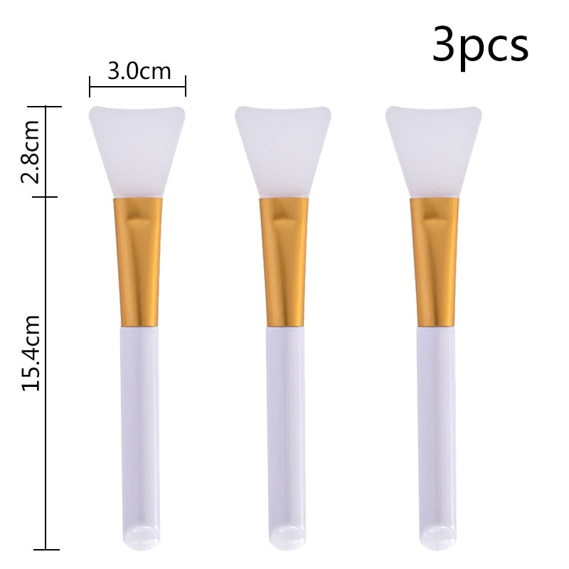 10PCS Soft Cosmetic Makeup Brush DIY Mask Brushes Foundation Skin Face Care Tool Acrylic-Handle Gel Cosmetic Beauty Tools